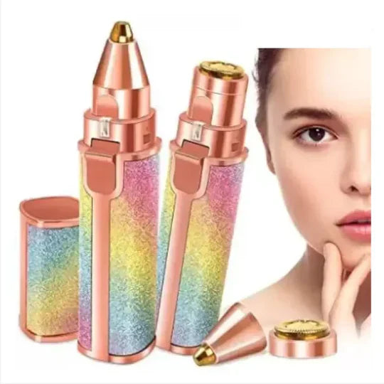 Flawless 2-in-1 Eyebrow Trimmer – Rechargeable Hair Remover for Smooth Look