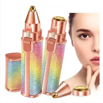 Flawless 2-in-1 Eyebrow Trimmer – Rechargeable Hair Remover for Smooth Look